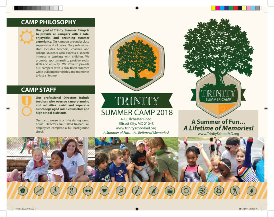 Trinity Summer Camp Brochure Rosie's Creative